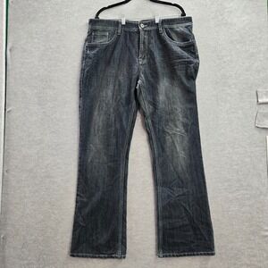 I Jeans By Buffalo Men Jeans 38x32 Blue Kenneth‎ Slim Boot Dark Wash
